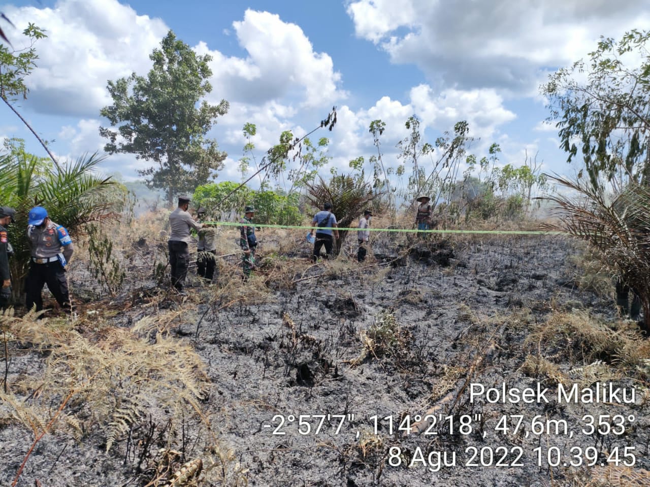 BPBD Pulang Pisau Berhasil Padamkan Kebakaran Lahan 4 Hektar