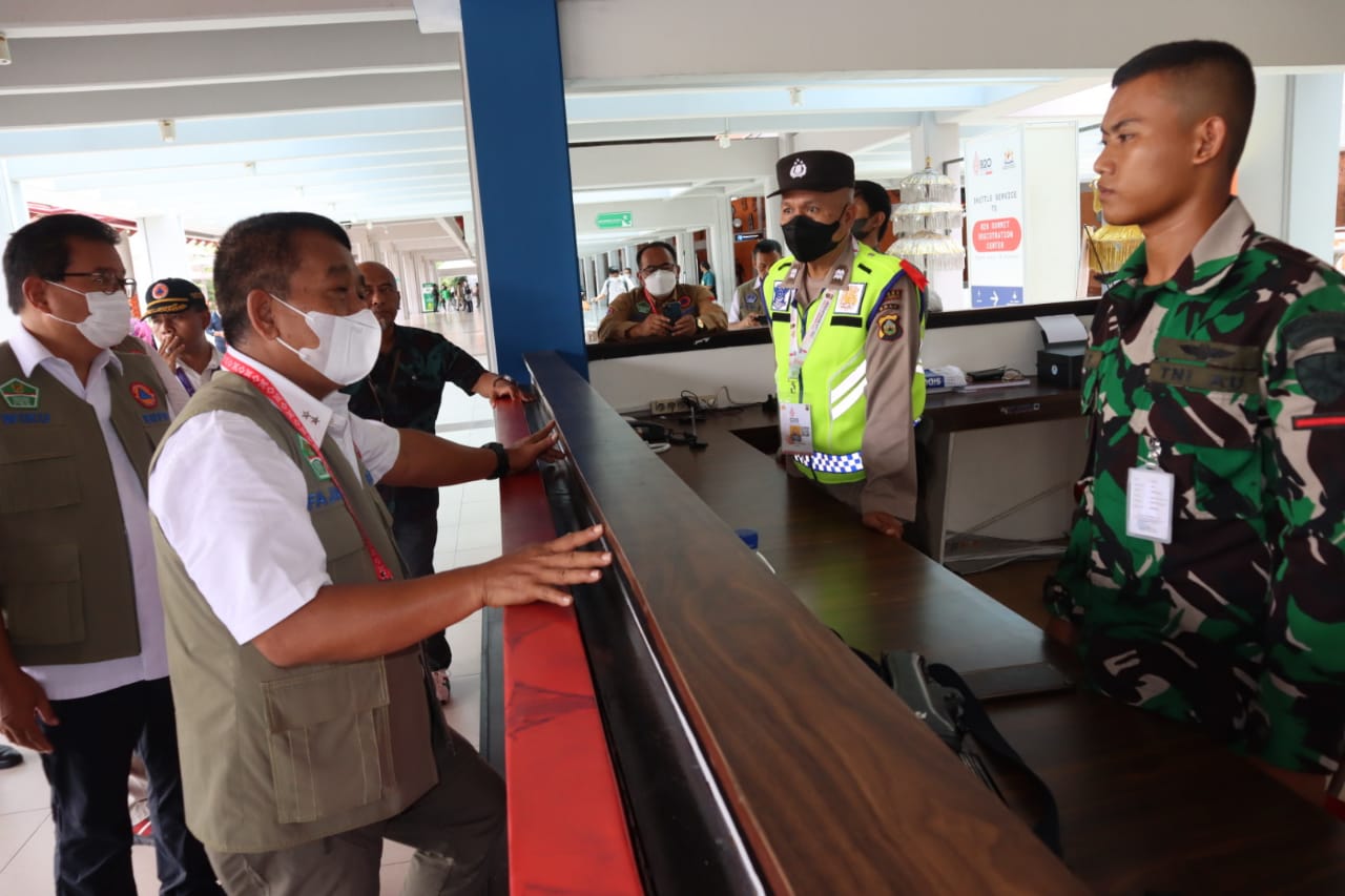 BNPB Tinjau Alur Kepulangan Delegasi G20 di Bandara Ngurah Rai