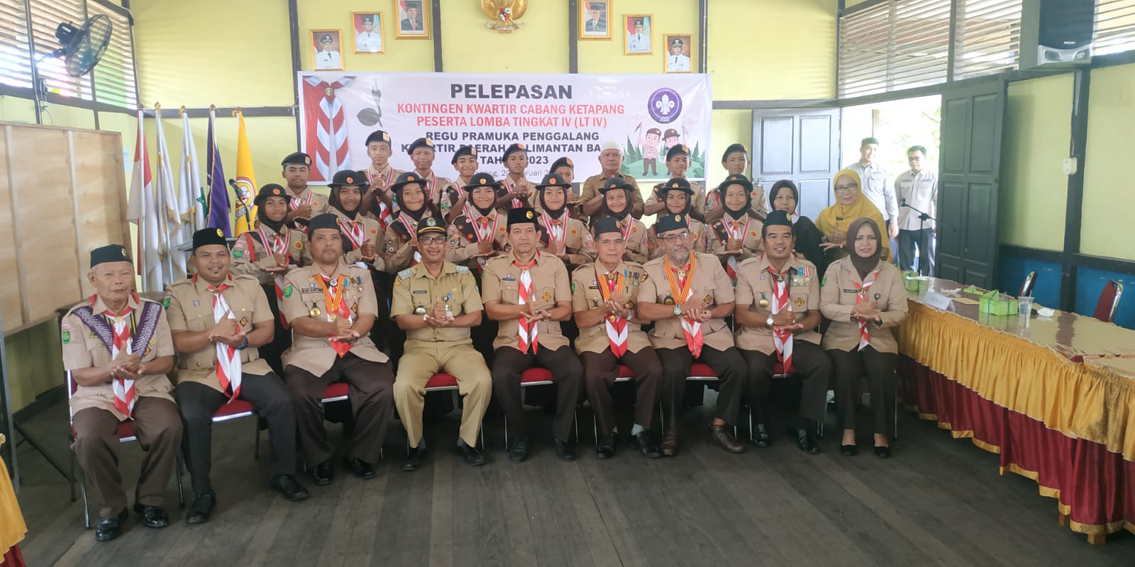 Ketapang Lepas 16 Penggalang Ikuti LT IV Kwarda Kalbar 2023
