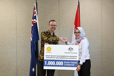 Australia Memberikan 500 Ribu Dosis Vaksin Penyakit LSD untuk Indonesia