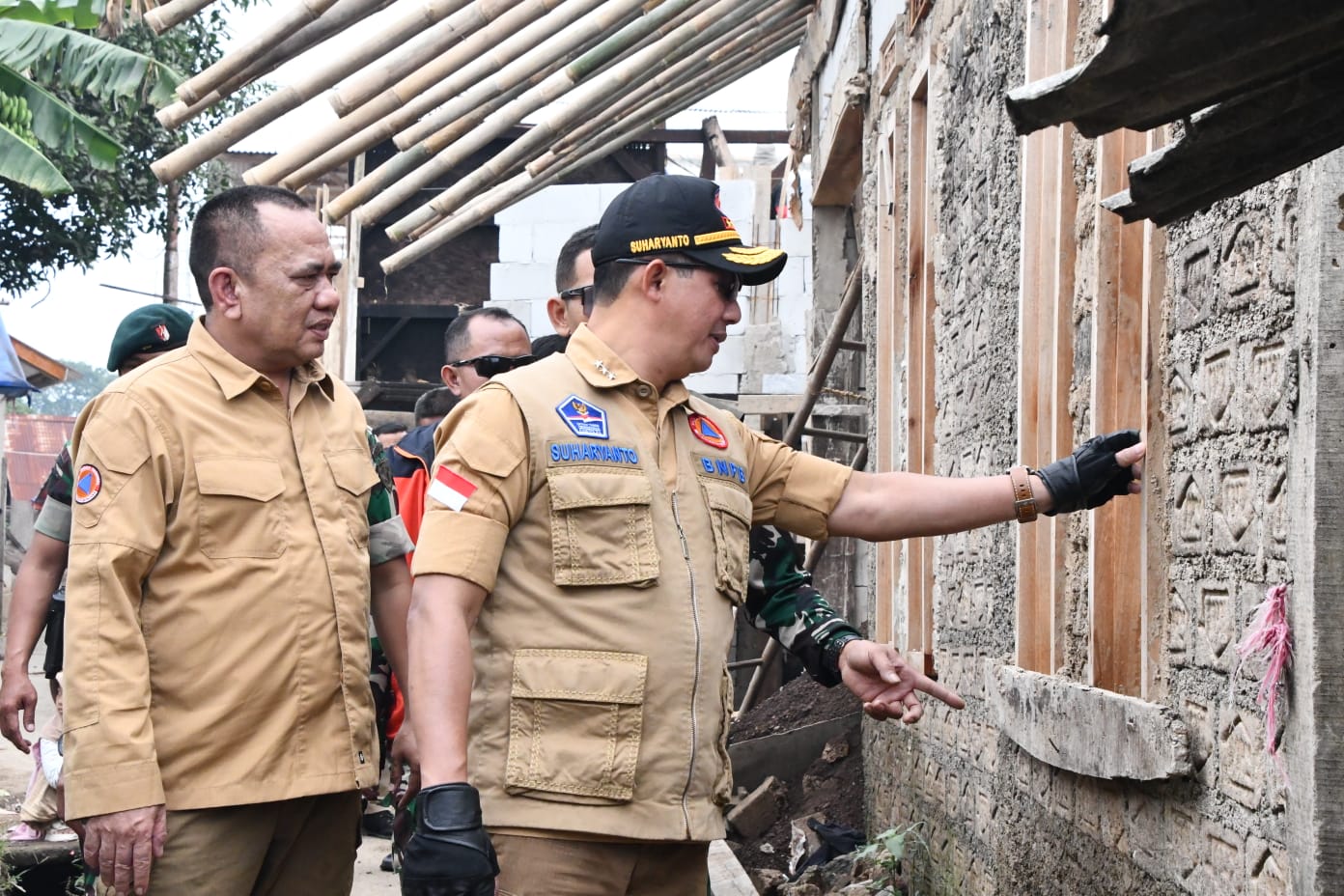Kepala BNPB Tinjau Progres Pembangungan Rumah Tahan Gempa