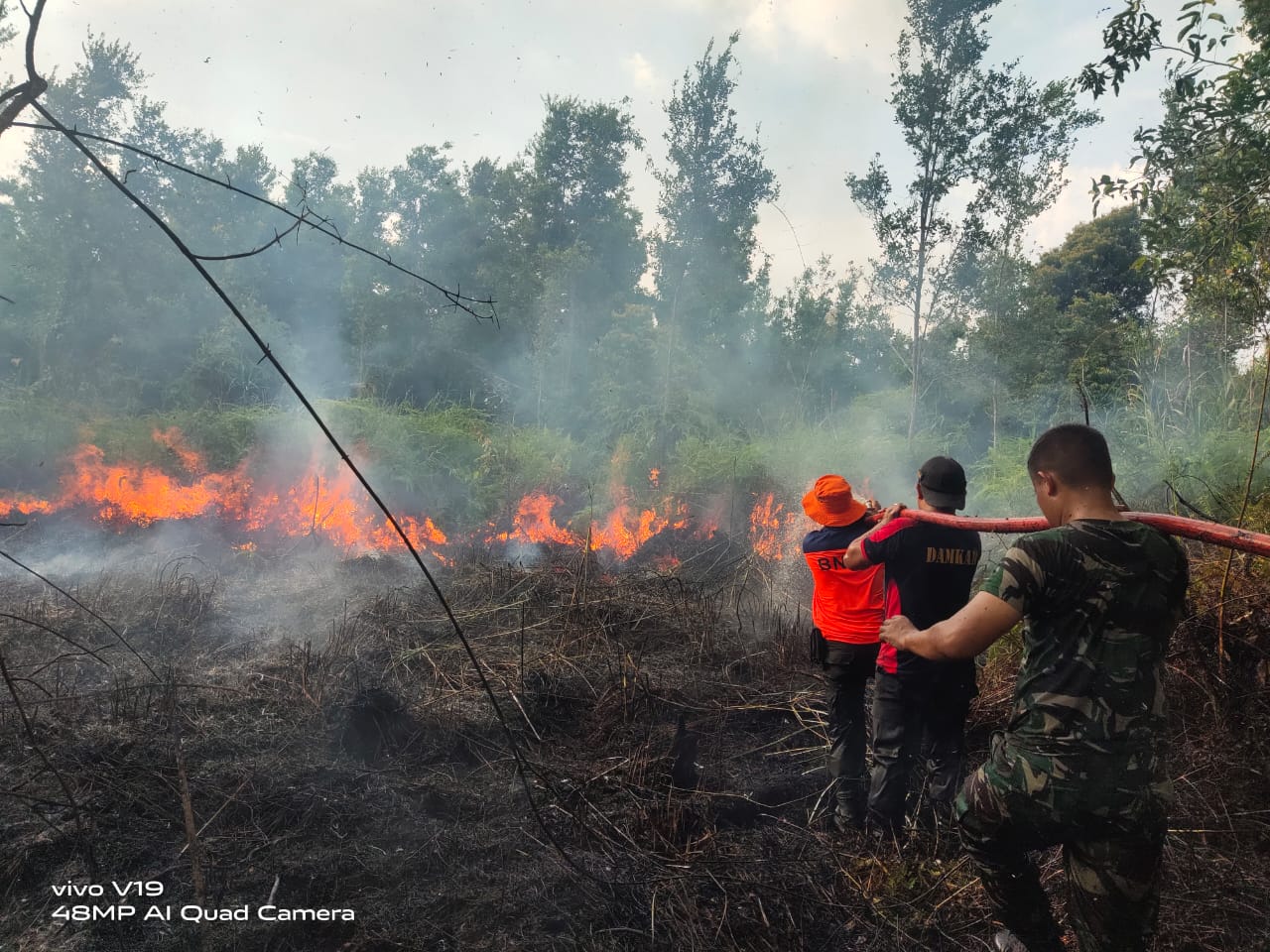 26 Hektar Lahan Terbakar di Kabupaten Barito Selatan Berhasil Dipadamkan