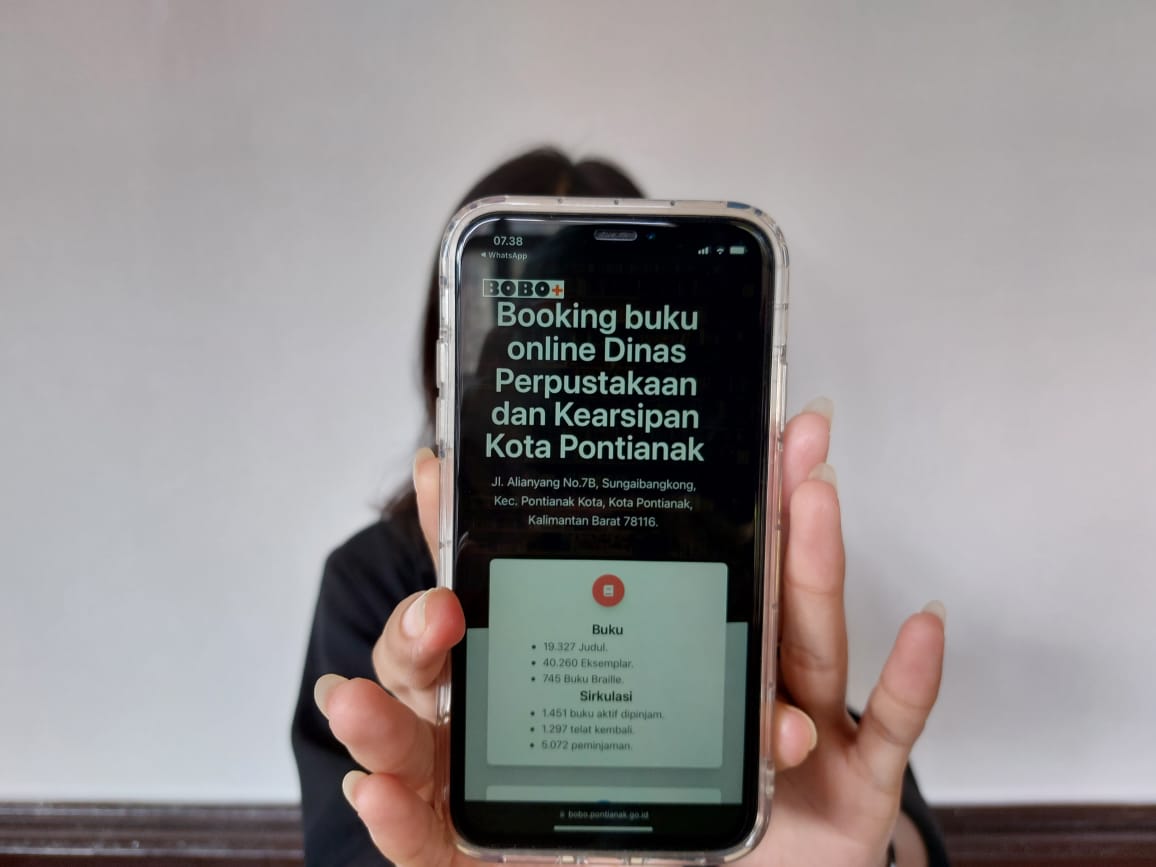 Pinjam Buku di Perpuskota Pontianak Lebih Mudah dengan BOBO+
