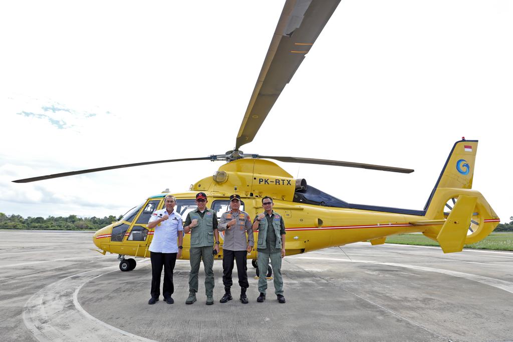 Kepala BNPB Patroli Udara di Riau