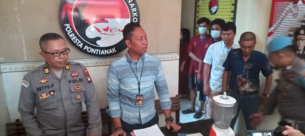 Polresta Pontianak Musnahkan Sabu Pengungkapan Kasus Bulan Mei