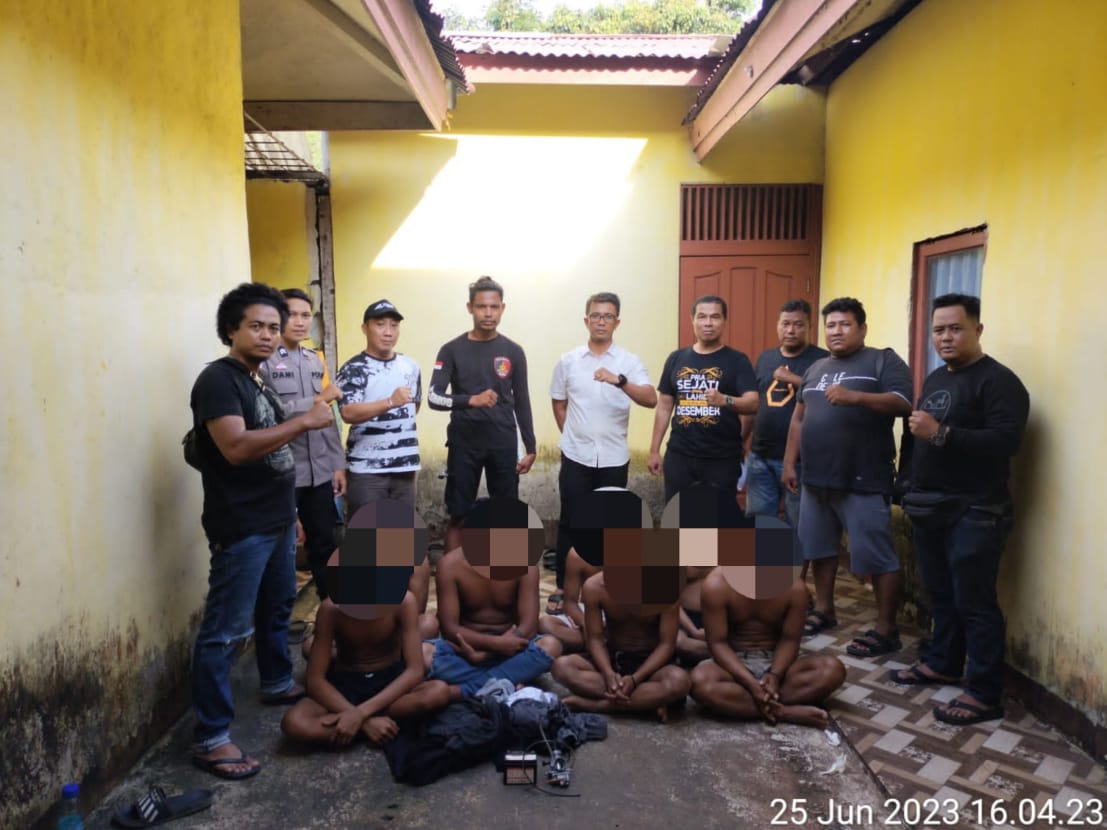 13 Pelaku Pengeroyokan dan Pencurian Diringkus