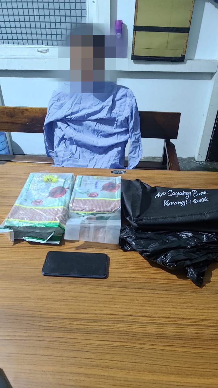 Bawa 2,1 Kg Shabu, RB Ditangkap di Tanjung Raya 1