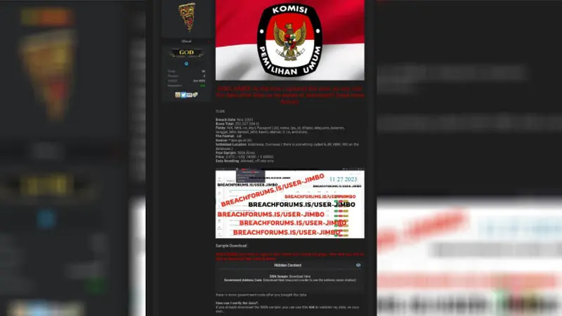 Website KPU Dibobol Hacker, 204 Juta Data DPT Bocor