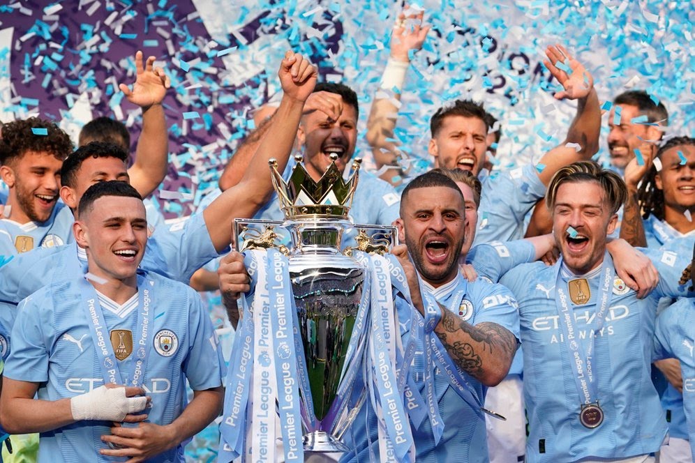 Ciptakan Sejarah Baru di Liga Premier Inggris, Manchester City Juara 4 Musim Beruntun