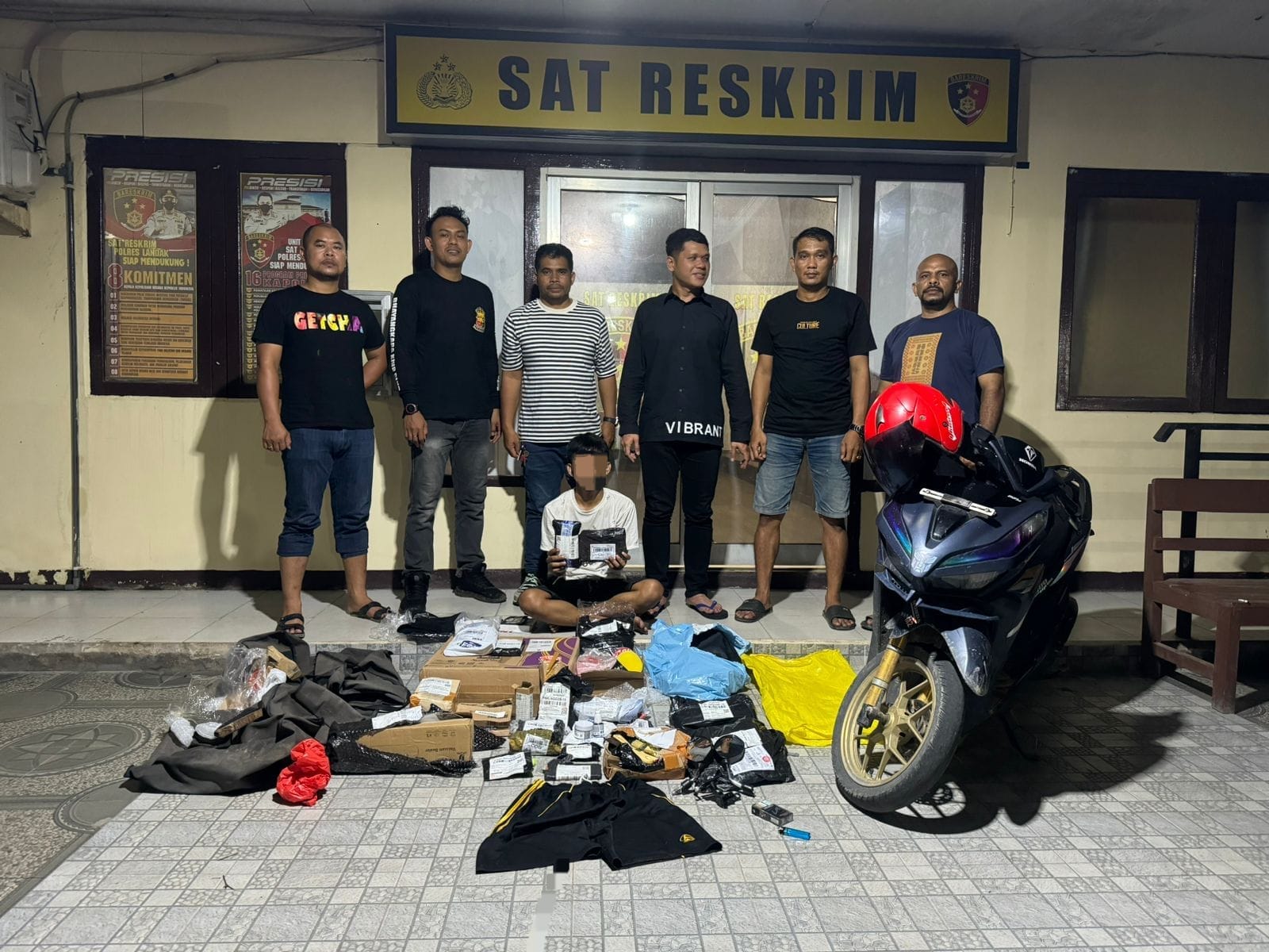 Kerja Cepat Reskrim Landak,Residivis Narkoba Dibekuk Usai Curi Motor Kurir JNT
