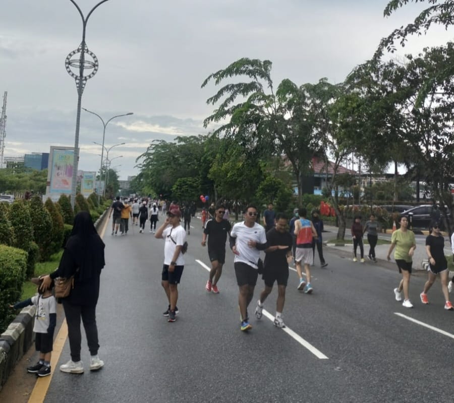 CFD Pontianak Mulai Dibuka, Warga Bahagia dan Antusias Berolahraga