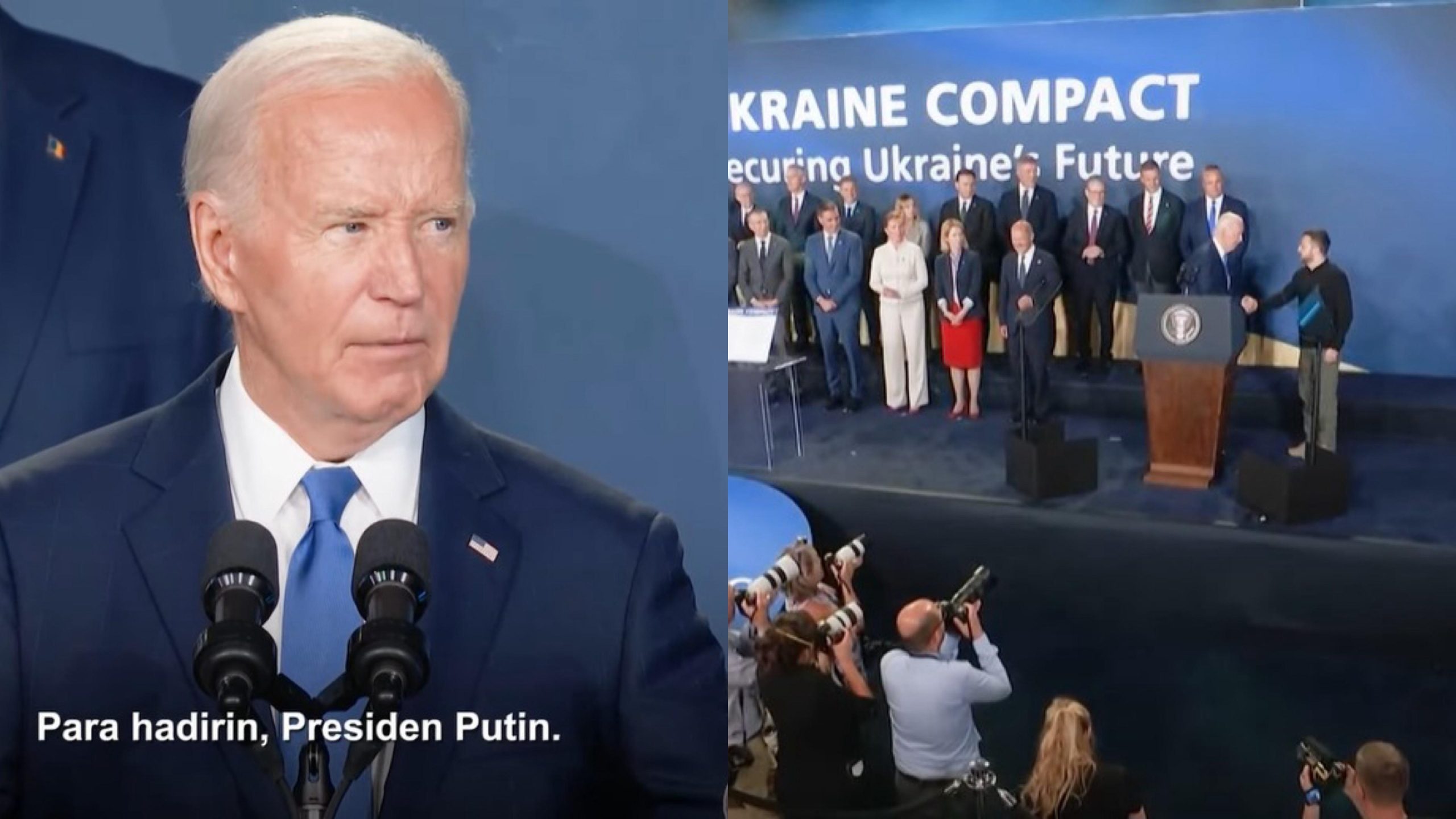 Blunder di KTT NATO: Biden Salah Sebut Zelensky sebagai Putin dan Salah Sebut Kamala Harris sebagai Trump