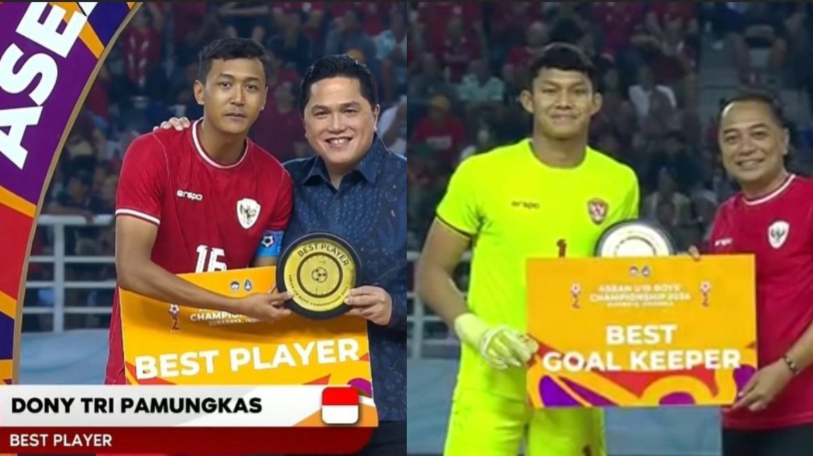 Ikram Algiffari dan Dony Tri Pamungkas Raih Penghargaan di Piala AFF U-19 2024