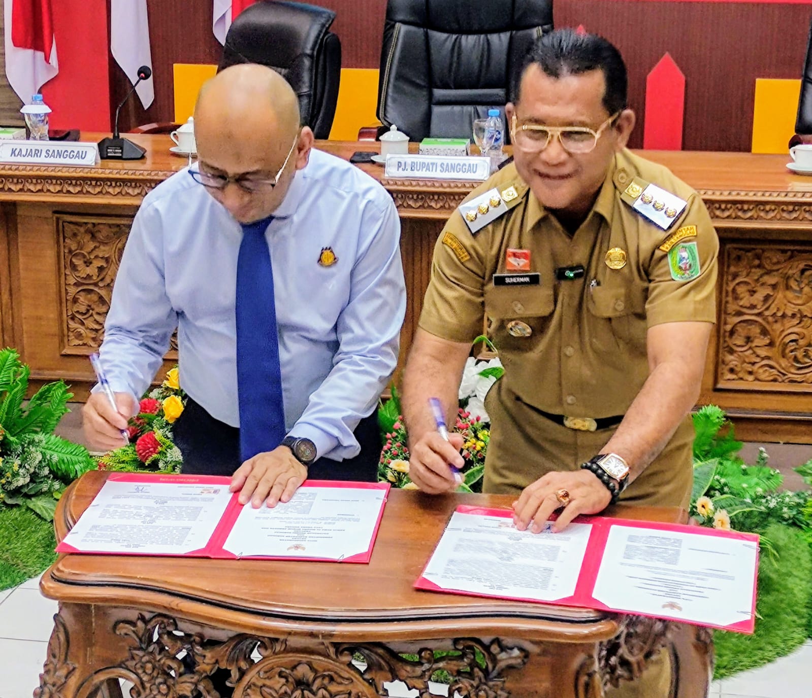 Capai Kesepakatan Kerjasama, Pemkab Sanggau dan Kejari Sanggau Tandatangain MoU