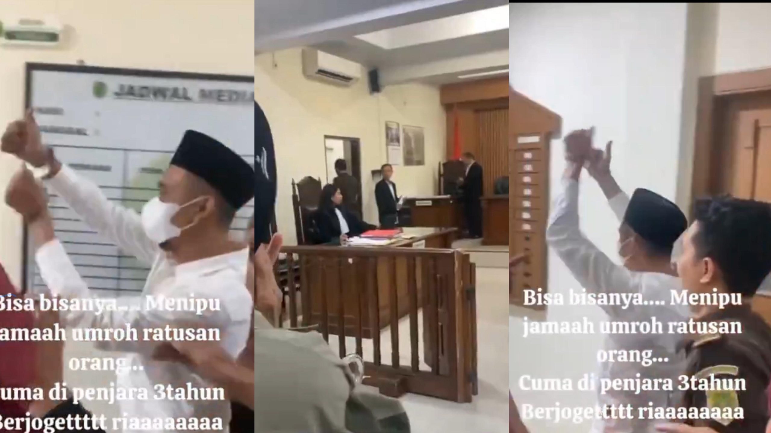 Pemilik Biro Umroh Berjoget Usai Divonis 3 Tahun, Ratusan Jamaah Gagal Berangkat dengan Kerugian Rp 4,9 Miliar