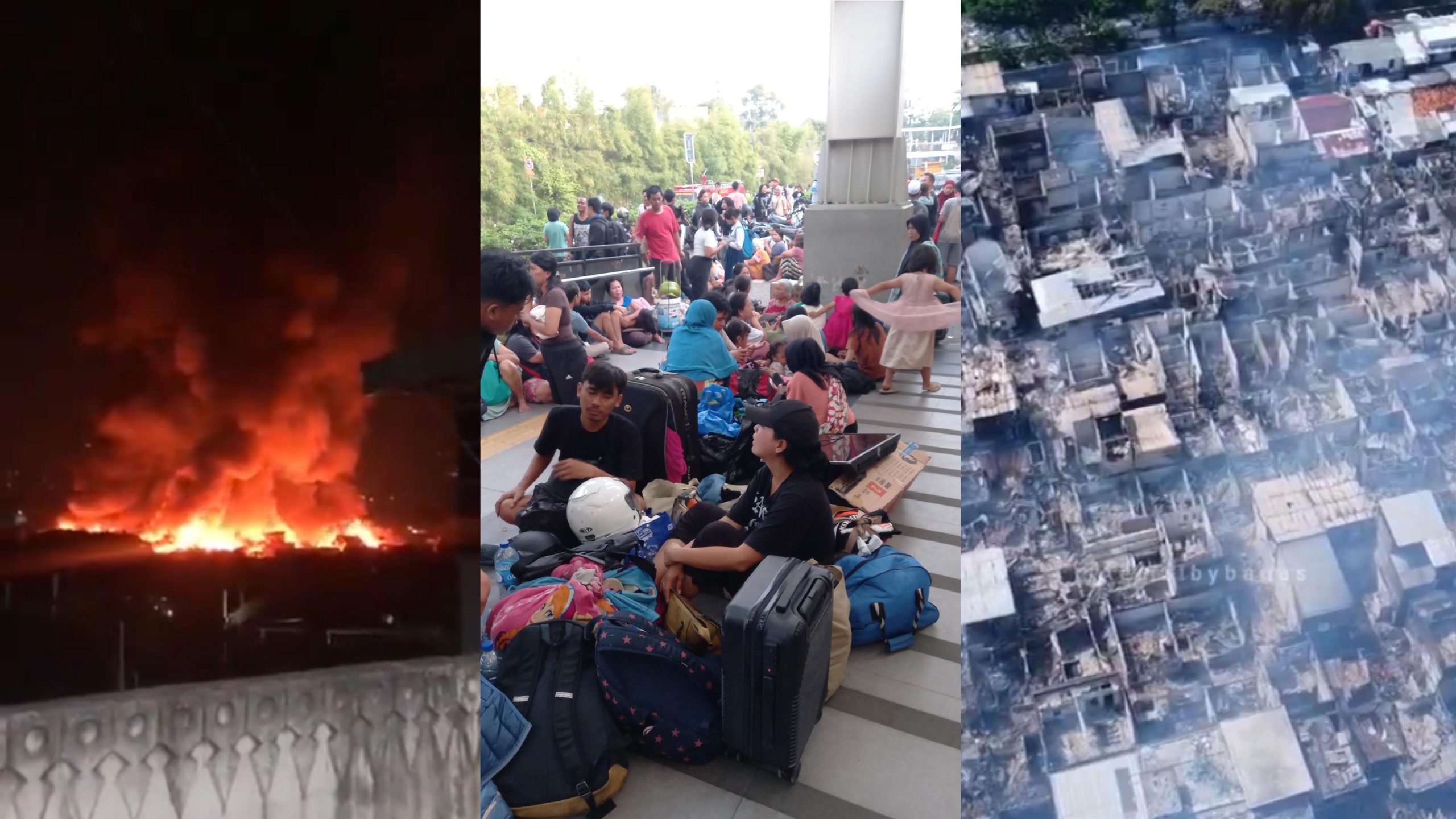 Kebakaran di Manggarai Hancurkan Ratusan Rumah, Ribuan Warga Mengungsi