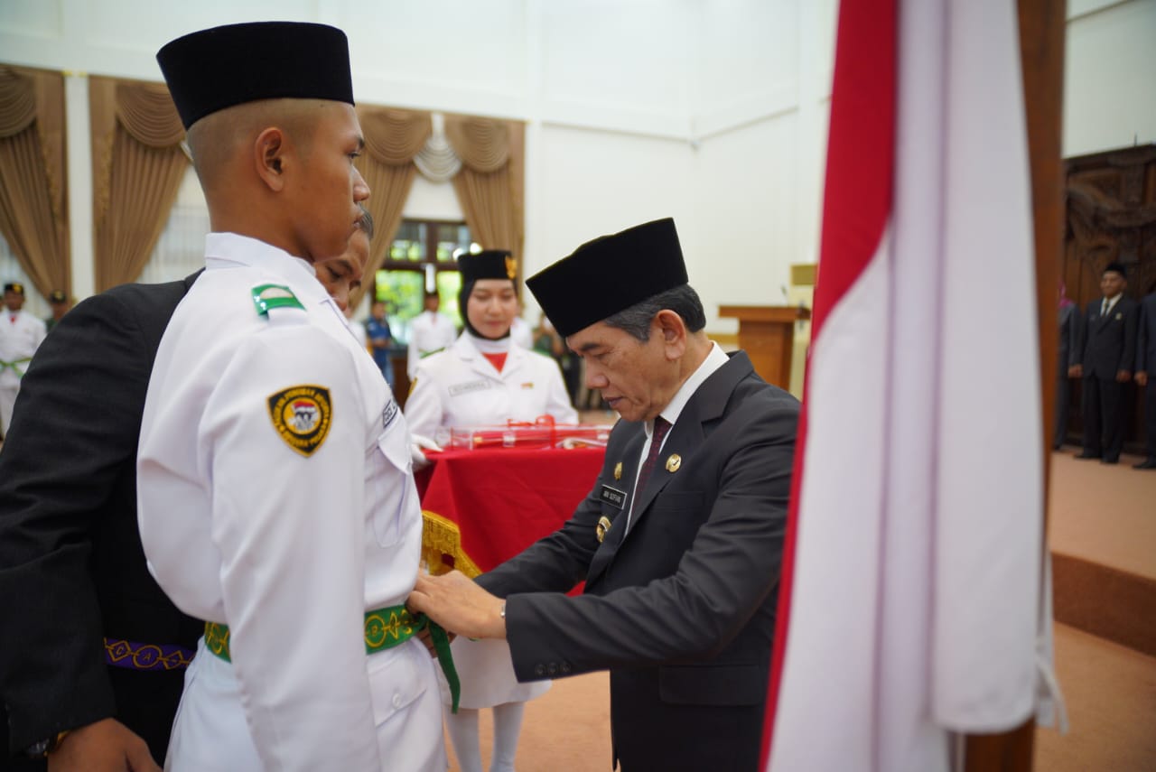 32 Anggota Paskibraka Dikukuhkan, Siap Bertugas di Lapangan Keboen Sajoek