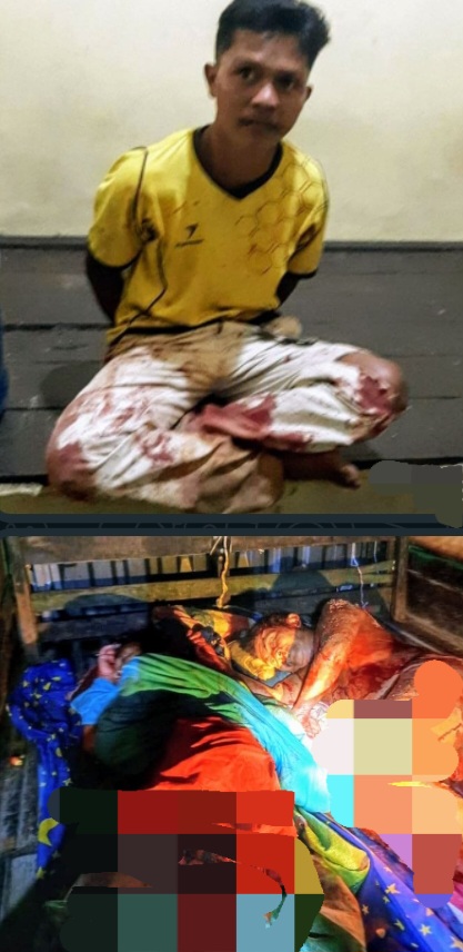 Sadis !, Anak Gorok dan Tusuk Kedua Orang Tuanya Pakai Parang dan Keris