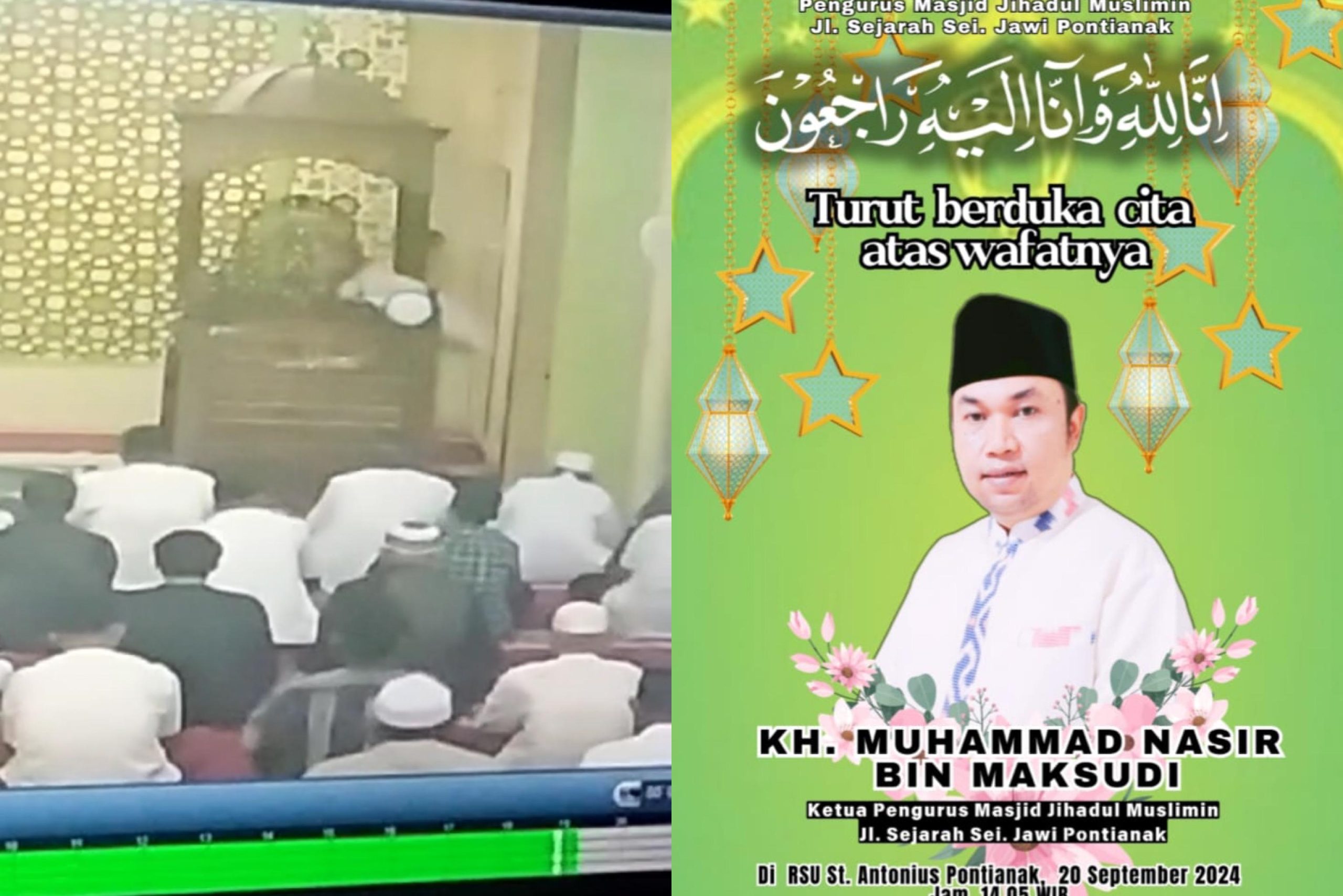 KH. Muhammad Nasir Wafat Saat Khutbah Salat Jumat di Masjid Attaqwa