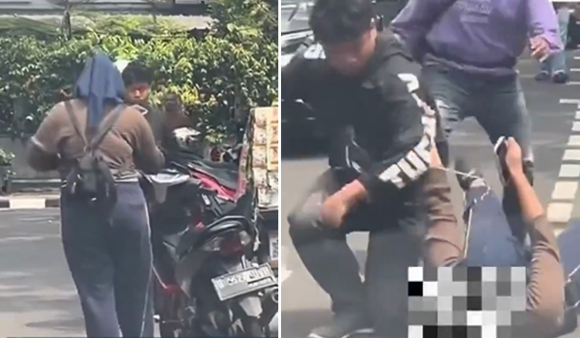 Viral Wanita Dibanting Pacarnya
