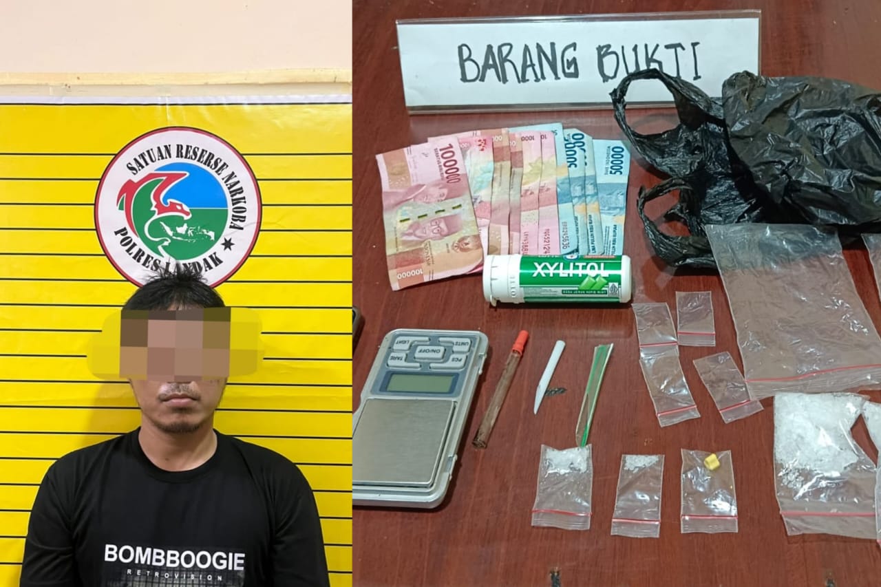 Pengedar Sabu Tak Berkutik Diringkus di Bengkel Motor