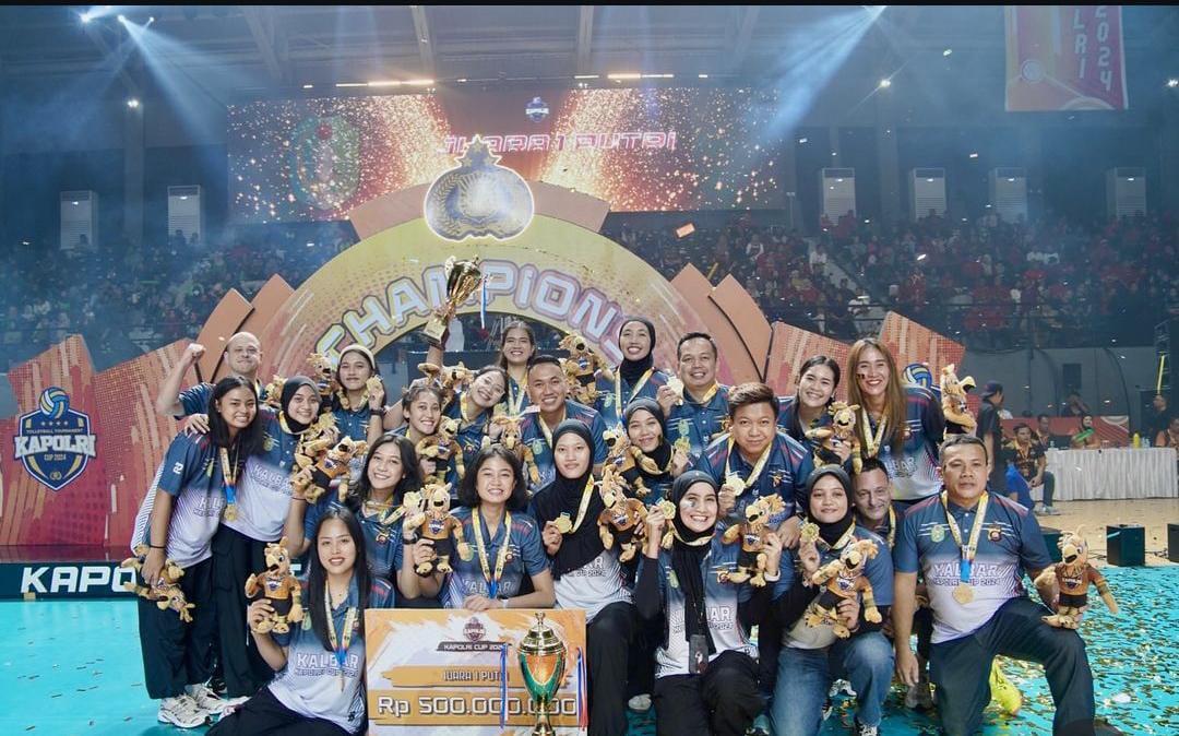 Tim Voli Putri Kalbar Pertahankan Gelar Juara Kapolri Cup, Gulung Jatim dengan Tiga Set Langsung
