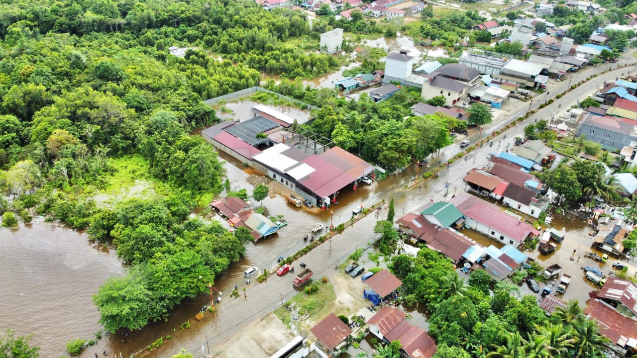 Sungai Barito Meluap, Enam Kecamatan di Kabupaten Murung Raya Terendam