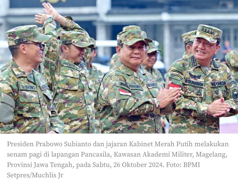 Retreat Kabinet Merah Putih: Bangun Sinergi dan Disiplin di Akmil Magelang