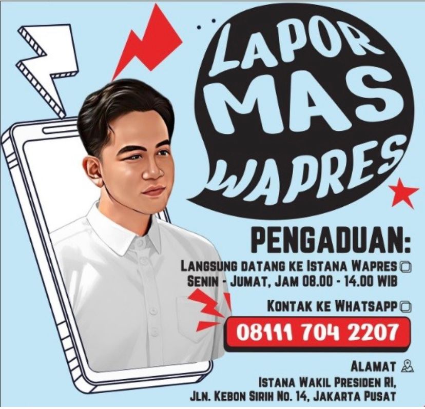 KKK Klarifikasi Program Lapor Mas Wapres Sebagai Program Pemerintah