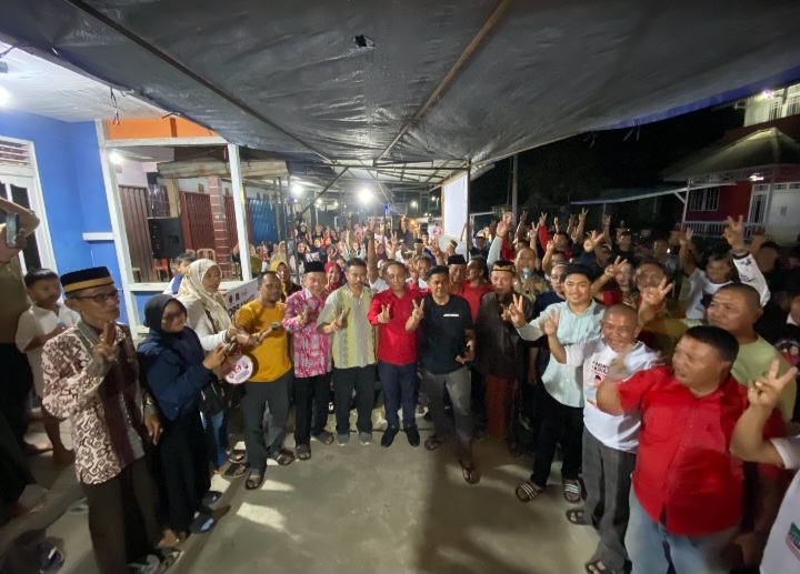 Kampanye Dialogis di Desa Raja, Pemuda dan Srikandi Dukung Norsan Krisantus