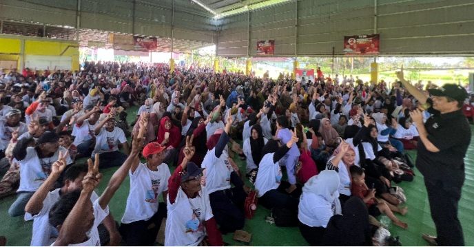 Membaur Bersama Ribuan Warga Kubu, Norsan Bawa Misi Perbaikan Daerah