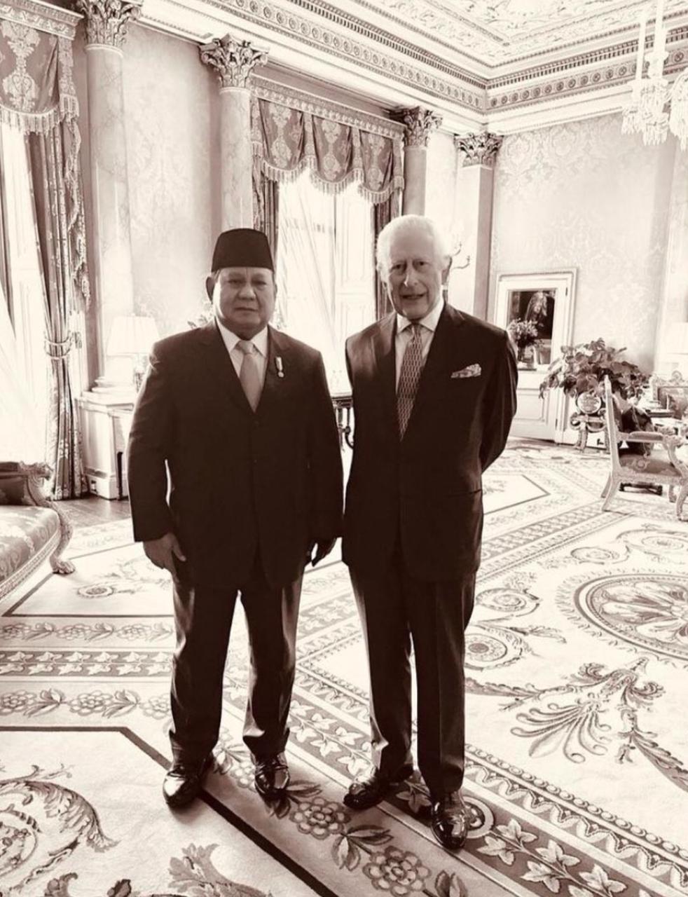 Presiden Prabowo Subianto Ucapkan Terima Kasih kepada Raja Charles III