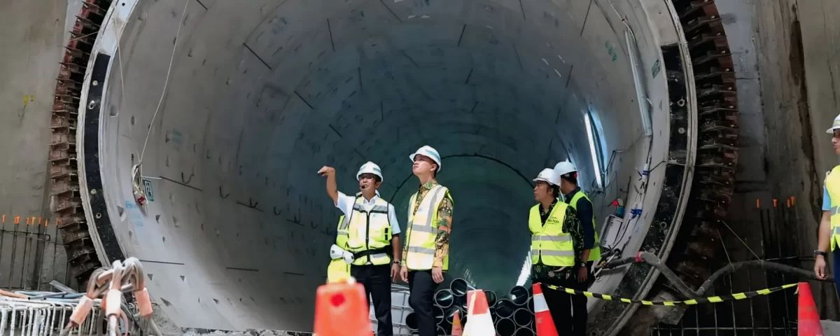 Wapres Tinjau Proyek MRT Fase 2A Glodok – Kota