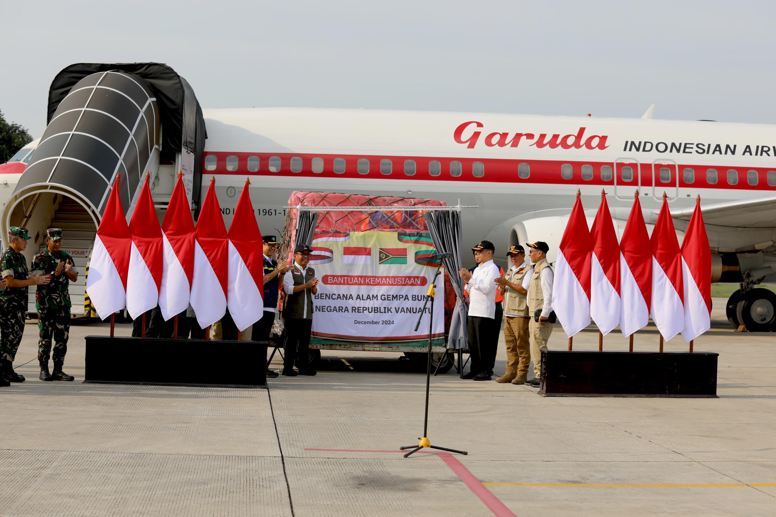 Indonesia Kirim 50,5 Ton Bantuan Kemanusiaan ke Vanuatu