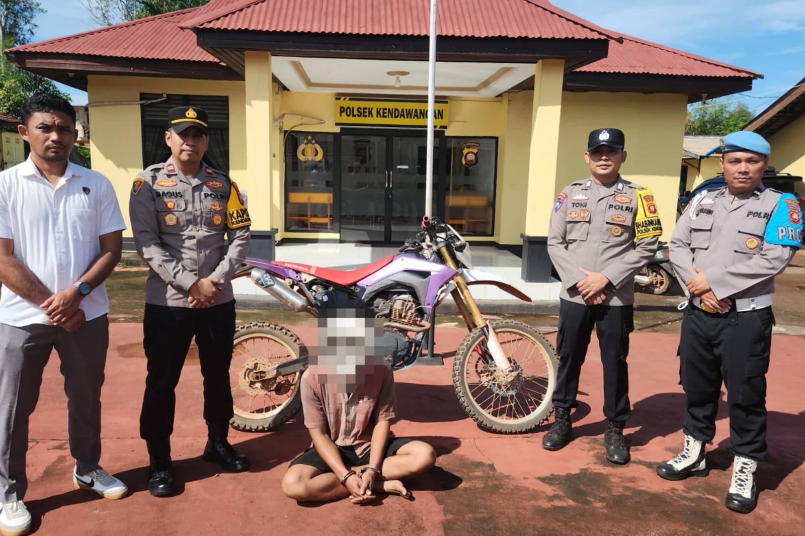 Polisi Tangkap Pelaku Curanmor di Kendawangan