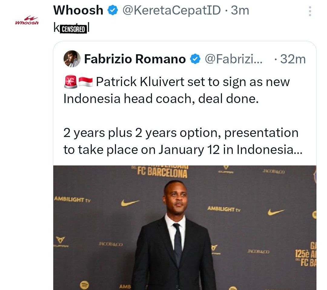 Admin Whoosh Disanksi Usai Replies Twitter Tak Pantas Soal Pemecatan STY