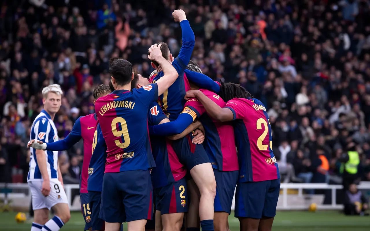 Tundukkan Real Sociedad, Barcelona Kembali Ambil Alih Puncak Klasemen LaLiga
