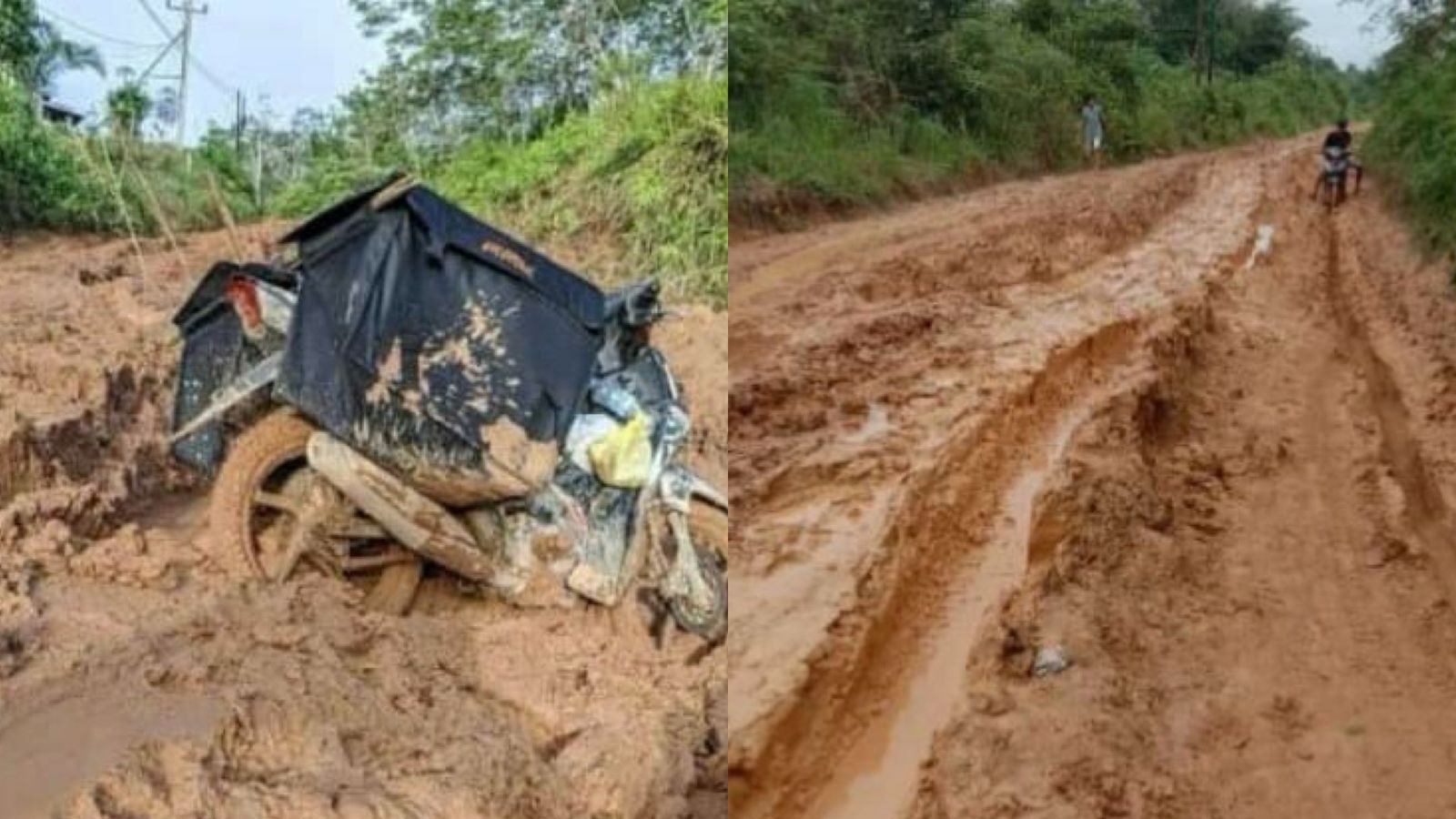 Jalan Sepauk Sintang Rusak Parah, Warga Keluhkan Akses dan Pungutan Liar