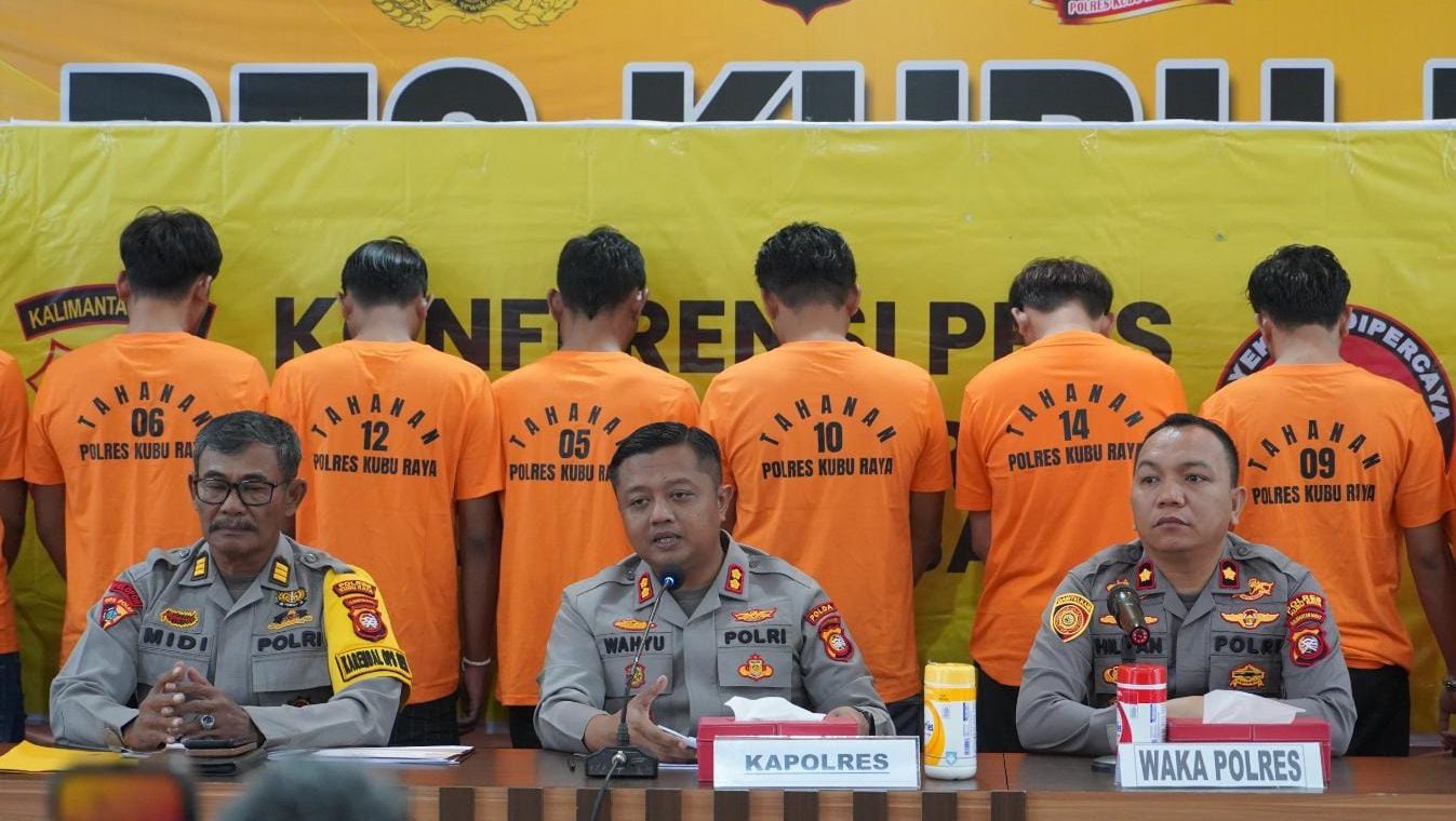 Polres Kubu Raya Amankan 11 Tersangka dalam Operasi Pekat