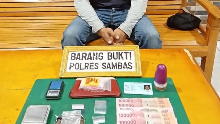 Pengedar Narkoba Jenis Sabu Tertangkap di Kecamatan Paloh Sambas