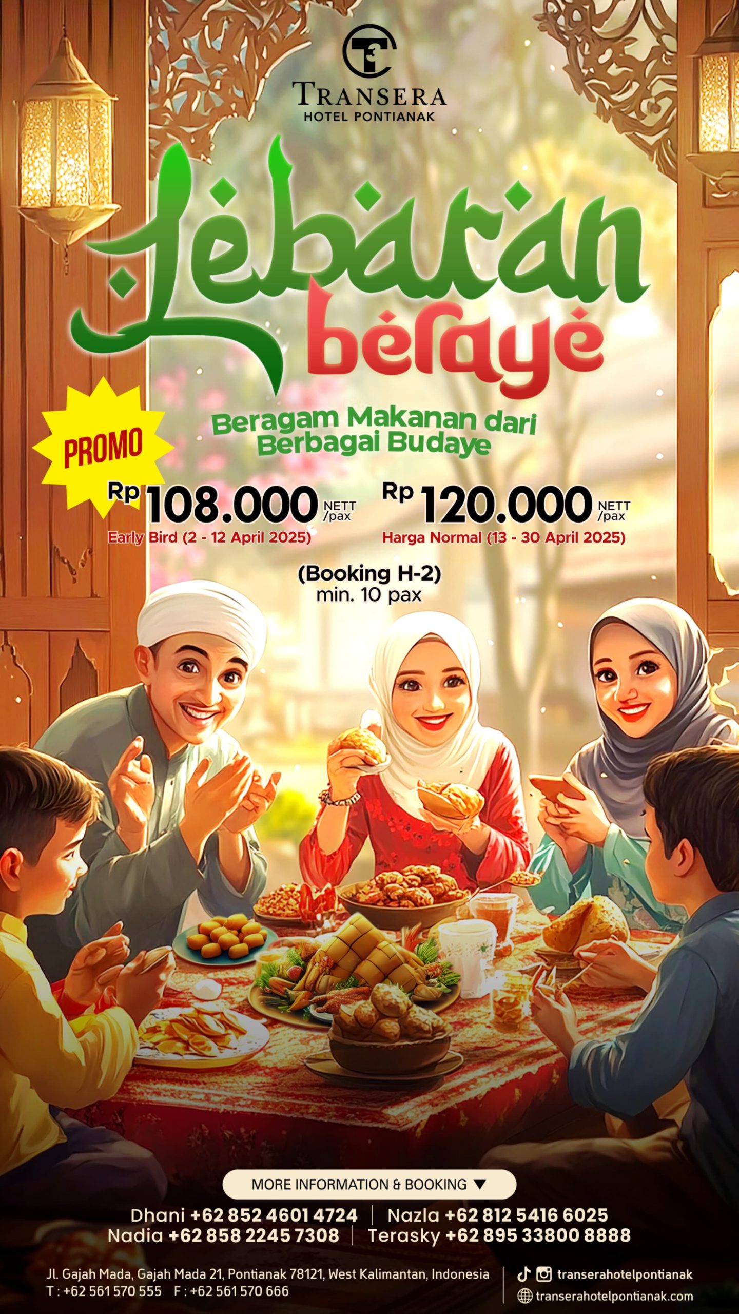 LEZATNYA RENDANG SAPI DAN LEPAT LAU KHAS TRANSERA HOTEL DI MOMENT HALAL BIHALAL 1446 H