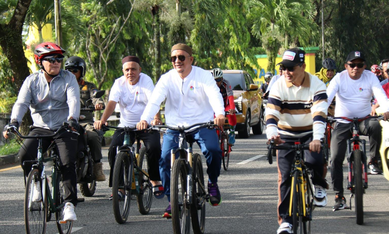 Pemerintah Kalbar dan Ulama Bersinergi Lakukan Gowes dan Tanam Pohon di Kubu Raya