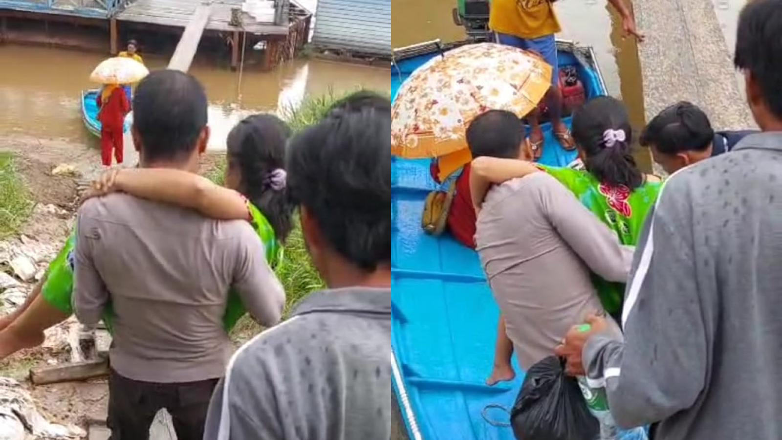Aipda Beny Bopong Ibu Pasca Melahirkan di Nanga Pinoh, Kapolres Melawi Beri Apresiasi