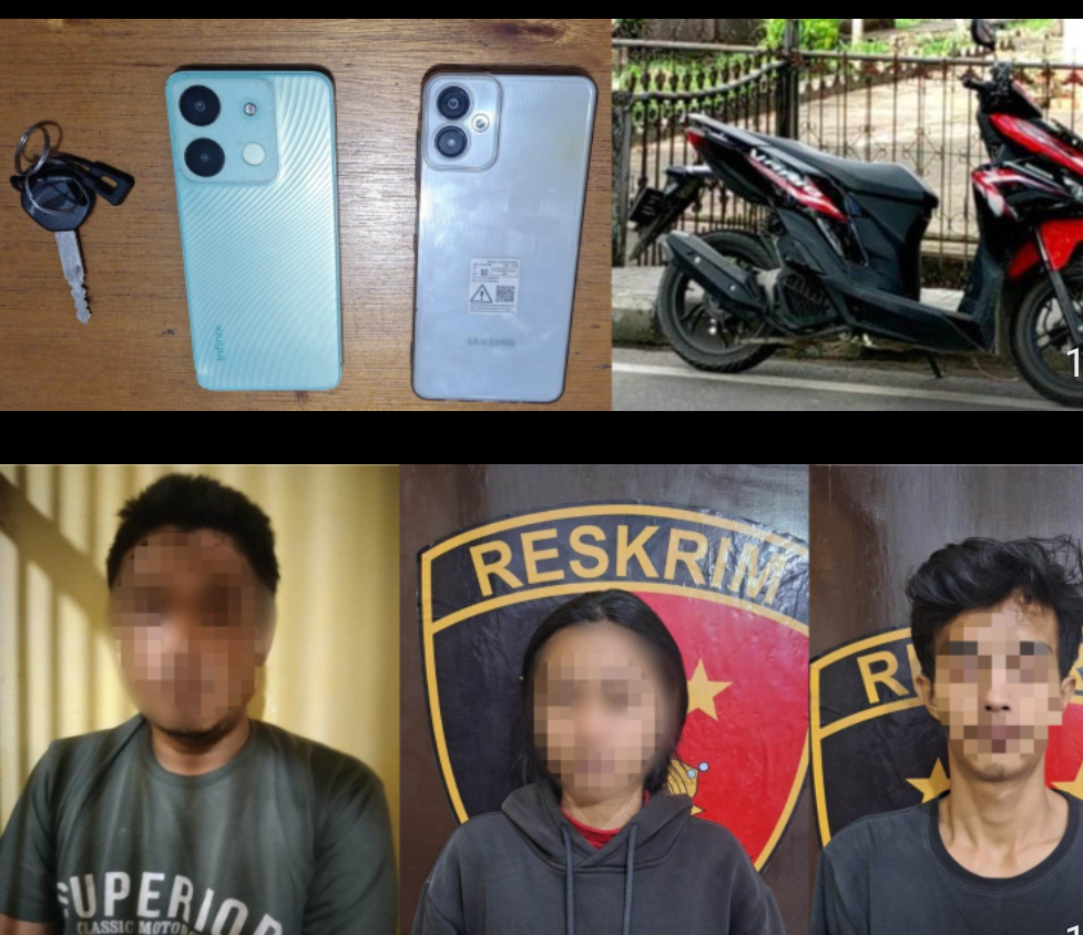 Sindikat Curanmor Dibongkar, Polsek Kapuas Tangkap Tiga Tersangka dalam Dua Hari