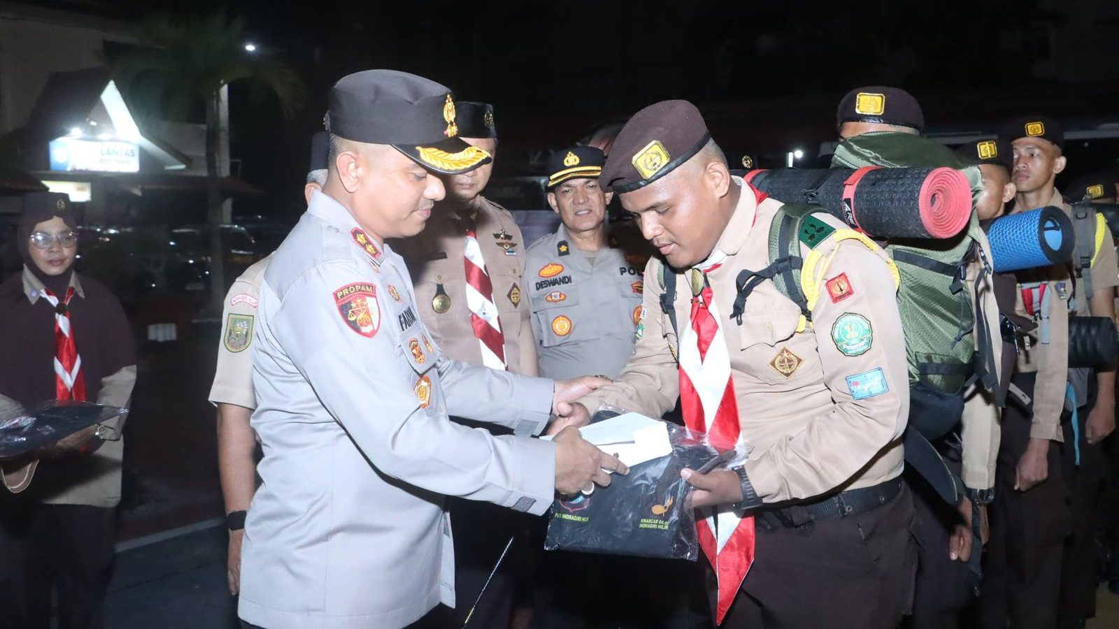 Kontingen Pramuka Inhil Dilepas Ikuti Jambore Karhutla 2025, Bawa Misi Kemanusiaan