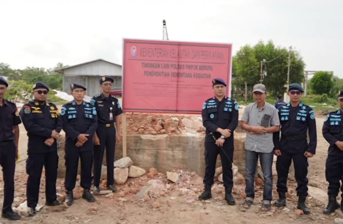 Proyek Reklamasi PT AJK di Kayong Utara Disegel KKP, Tak Miliki Izin Pemanfaatan Ruang Laut