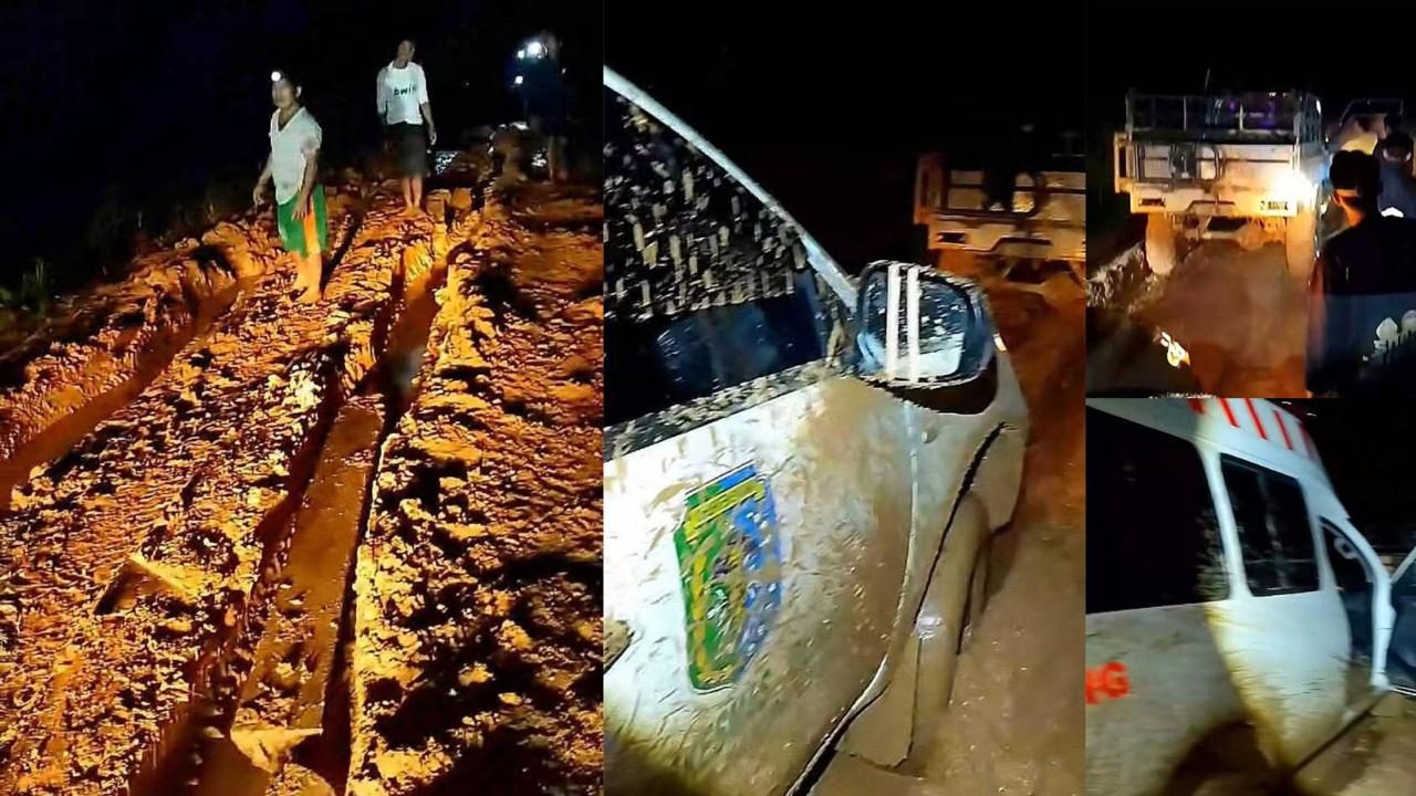 Ambulans Terjebak Lumpur, Pasien Rujukan dari Tempunak Meninggal Dunia