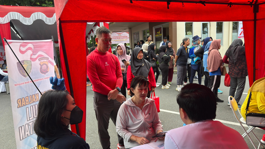 Polda Kalbar Gelar CFD dan Layanan Gratis di HUT Bhayangkara ke-79