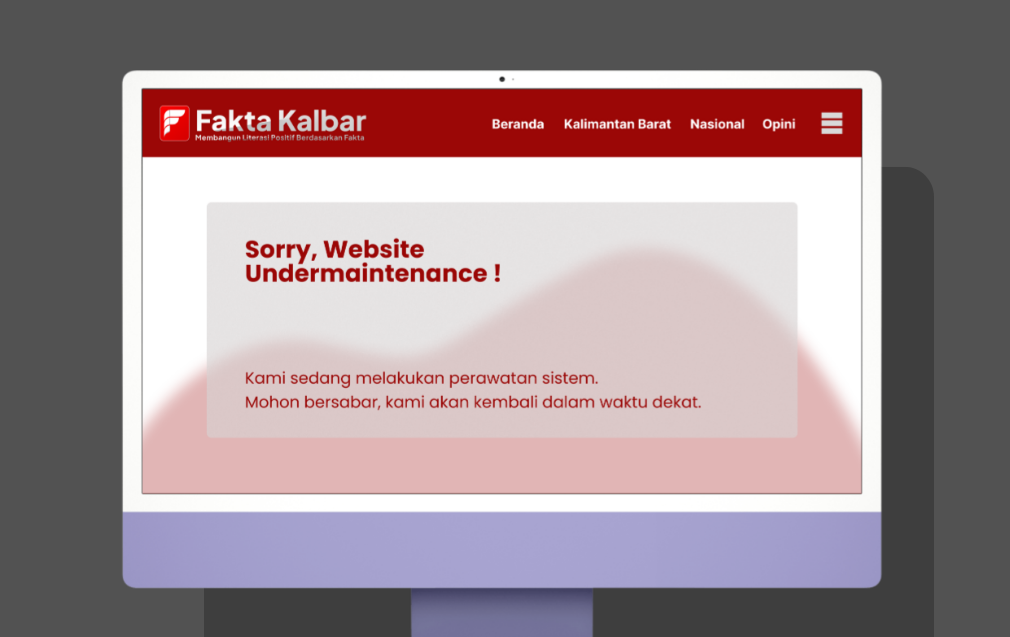 Tiga Hari Down Server, Situs Faktakalbar.id Kembali Normal