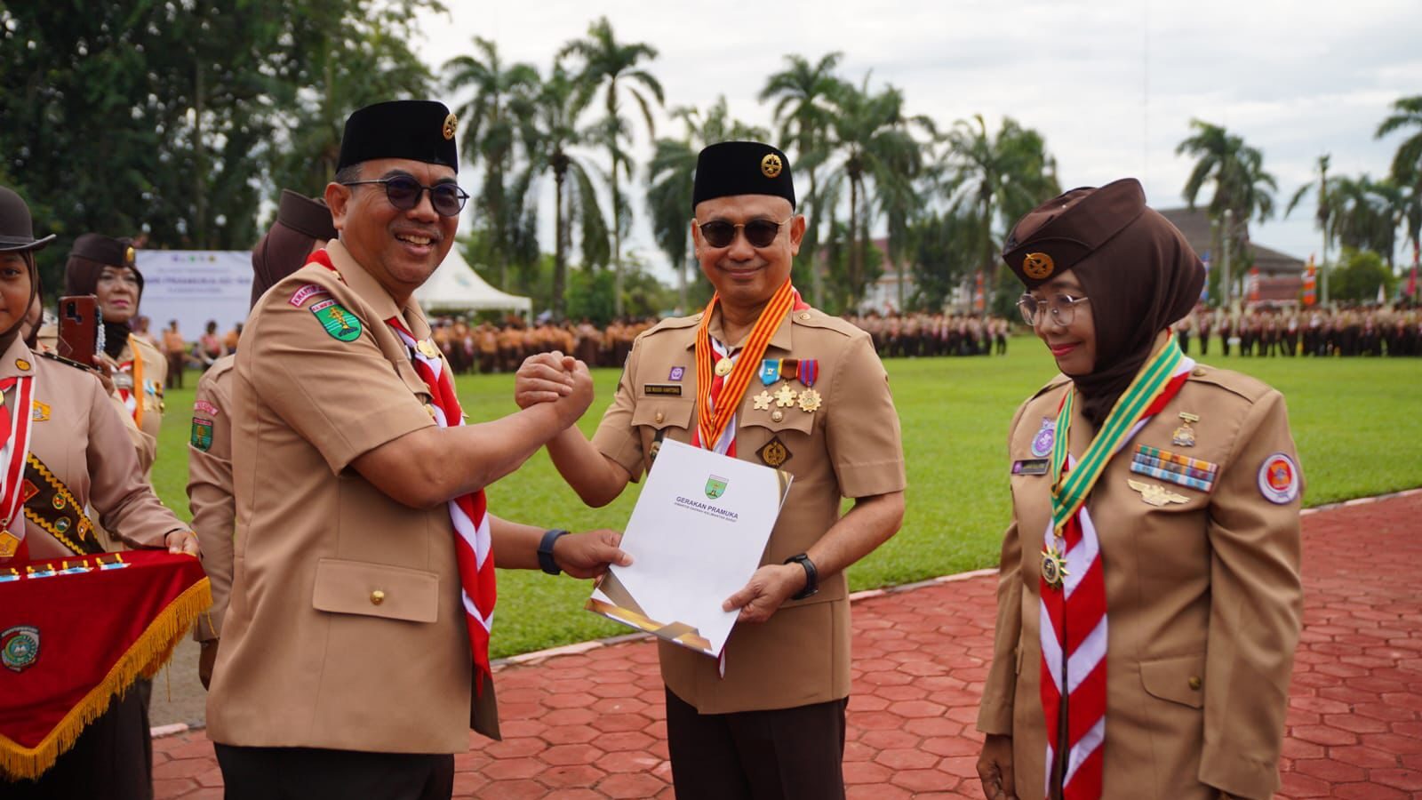 Wali Kota Edi Kamtono Terima Lencana Melati, Penghargaan Tertinggi Gerakan Pramuka Atas Dedikasinya